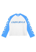 GLOW MNLA - BLUE FLAME RAGLAN