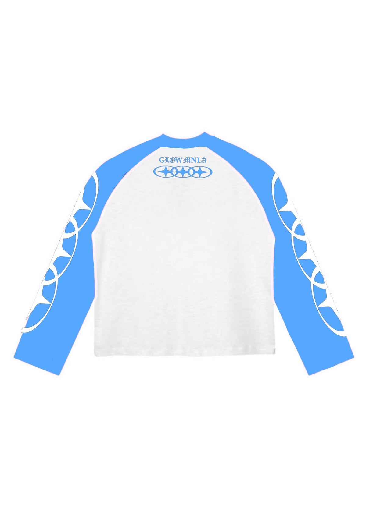 GLOW MNLA - BLUE FLAME RAGLAN